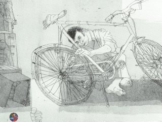 La Riparazione  (The Repair ) - cm. 50x70 - Incisione (Etching)